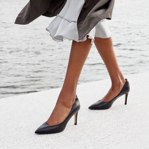 Frida Pointed Toe Pump in Black from Veerah - Image 2