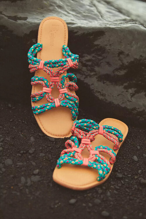 Read My Mind Sandal in Teal from BC Footwear - Image 2