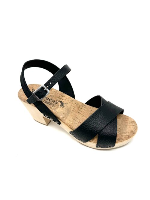 Chloe Clog in Black from Novacas - Image 2