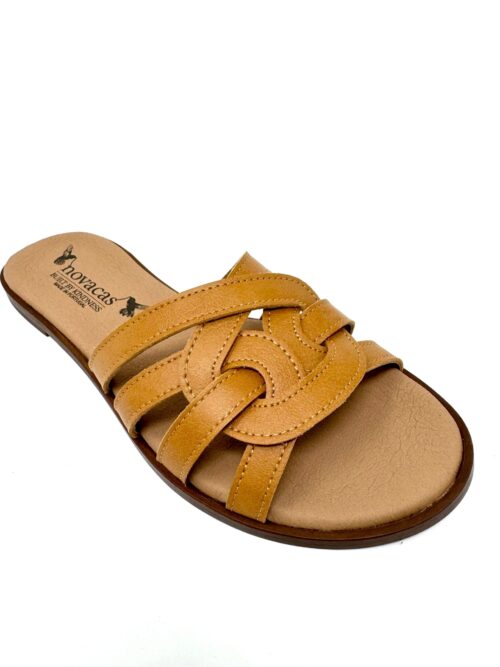 Clarissa Slide in Camel from Novacas - Image 2