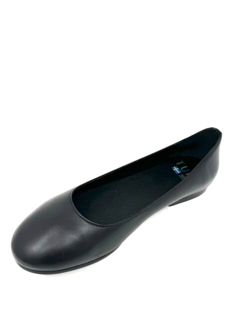 Rounded Ballet Flat in Apple Leather from Turf - Image 4