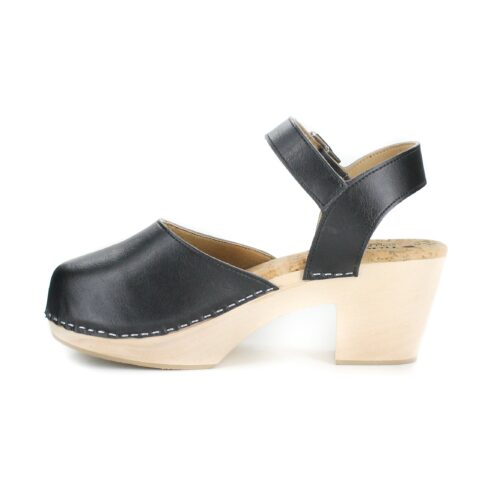 Pepper Clog in Smooth Black from Novacas - Image 3