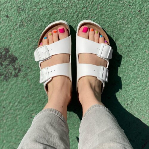 Arizona Platform Vegan in White from Birkenstock - Image 3