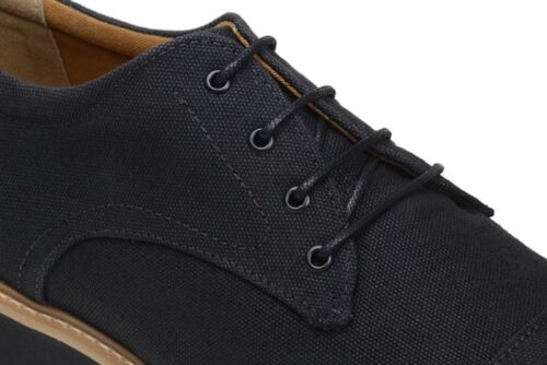 Victor Oxford in Black Canvas from Ahimsa (EEE Wide Width) - Image 4